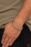 Paparazzi Block It Out Silver Bracelet