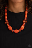 Paparazzi High Alert Orange Necklace