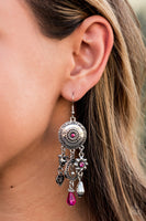 Paparazzi Springtime Essence Pink Earrings