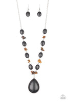 Paparazzi Desert Diva Black Necklace