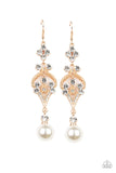 Paparazzi Elegantly Extravagant Gold Earrings