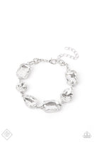 Paparazzi Cosmic Treasure Chest White Fashion Fix Bracelet