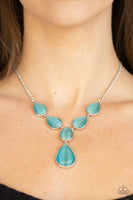 Paparazzi Dewy Decadence Blue Neckalce