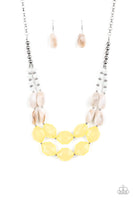 Paparazzi Seacoast Sunset Yellow Necklace