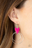 Paparazzi Happily Ever Hearts Pink Earrings