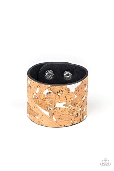 Paparazzi Cork Congo White Bracelet