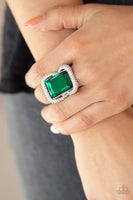 Paparazzi Deluxe Decadence Green Ring