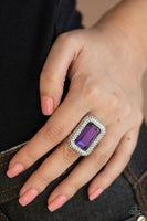 Paparazzi A Grand STATEMENT-MAKER Purple Ring