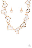 Paparazzi Vintagely Valentine Gold Necklace