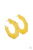 Paparazzi Fabulously Fiesta Yellow Earrings