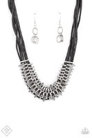 Paparazzi Lock, Stock, and SPARKLE Black Necklace