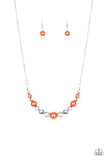 Paparazzi The Big-Leaguer Orange Necklace