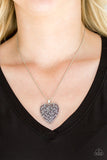 Paparazzi Look Into Your Heart Silver Necklace