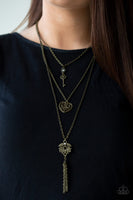 Paparazzi Love Opens All Doors Brass Necklace