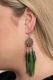 Paparazzi In Your Wildest DREAM-CATCHERS Green-Earrings