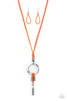 Paparazzi Tranquil Artisan Orange Necklace