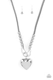 Paparazzi Forbidden Love - Silver Necklace