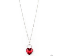 Paparazzi Locked in Love Red Necklace