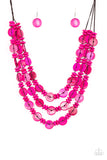 Paparazzi Barbados Bopper Pink Necklace