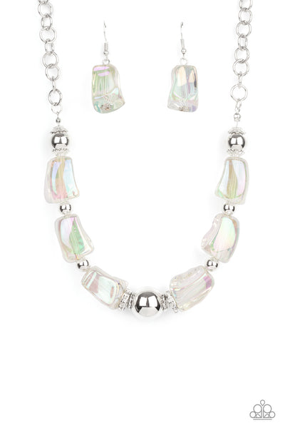 Paparazzi Iridescently Ice Queen - Multi-Necklace