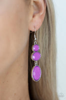 Paparazzi Tiers Of Tranquility Purple Earrings