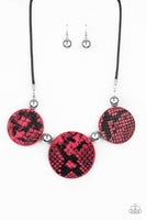 Paparazzi Viper Pit Pink Necklace