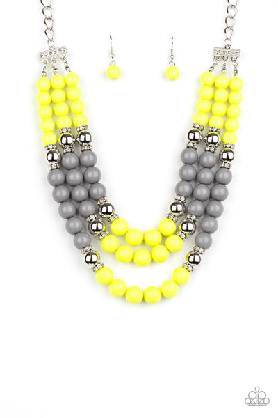 Paparazzi BEAD Your Own Drum Yellow Necklace