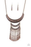 Paparazzi Eastern Empress Copper-Necklace