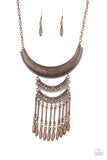 Paparazzi Eastern Empress Copper-Necklace