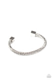 Paparazzi Block It Out Silver Bracelet