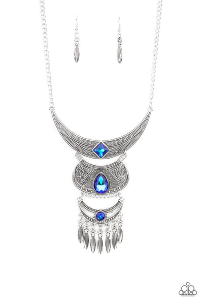 Paparazzi Lunar Enchantment Blue Necklace