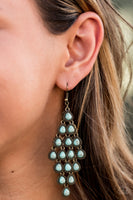 Paparazzi Rural Rainstorms Brass Earrings - Fall Preview