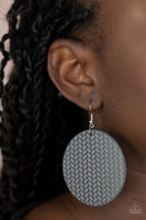 Paparazzi WEAVE Your Mark Silver Earrings