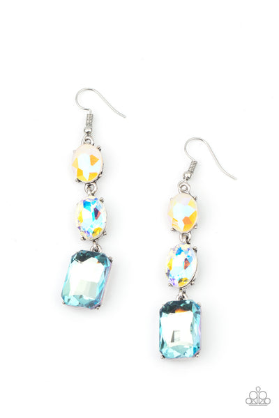 Paparazzi Dripping In Melodrama - Blue Earrings