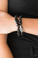 Paparazzi Rockin Rock Candy Black Bracelet