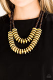 Paparazzi Dominican Disco Necklace - Yellow - ChiTown Chick Bling Boutique 