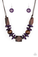 Paparazzi Pacific Paradise Purple Necklace