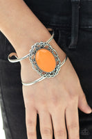 Paparazzi Vibrantly Vibrant Orange Necklace -