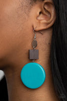 Paparazzi Modern Materials Blue Earrings