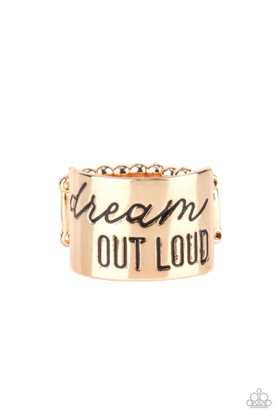 Paparazzi Dream Louder Gold Ring