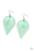 Paparazzi Enchanted Shimmer Green Earrings