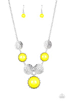 Paparazzi Bohemian Bombshell Yellow Necklace