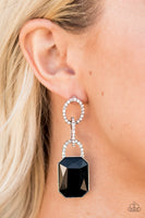 Paparazzi Superstar Status Black Earrings