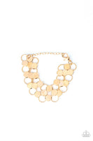 Paparazzi Cast a Wider Net Gold Necklace