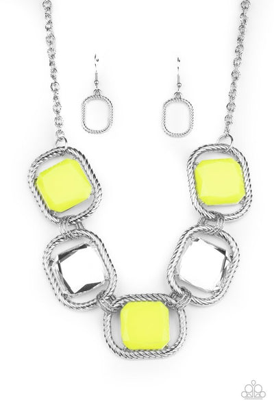 Paparazzi Pucker Up Yellow Necklace