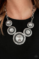 Paparazzi Global Glamour  White Necklace