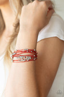 Paparazzi Star-Studded Affair Red Bracelet- Fashion Fix Feb 2021