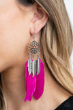 Paparazzi In Your Wildest DREAM-CATCHERS Pink Earrings