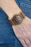 Paparazzi Hold On To Your Buckle Copper Bracelet