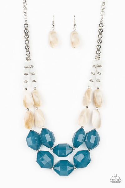 Paparazzi Seacoast Sunset Blue Necklace